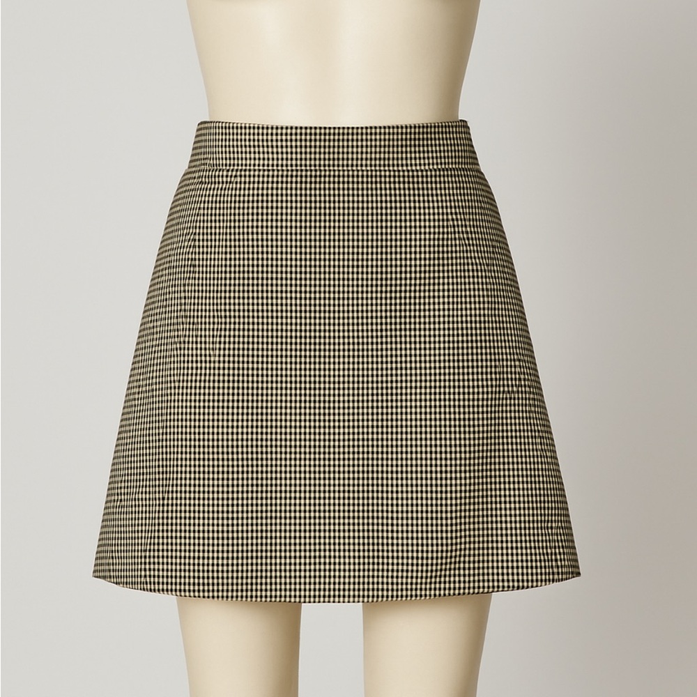 American Eagle Outfitters medium green/brown/tan mini skirt